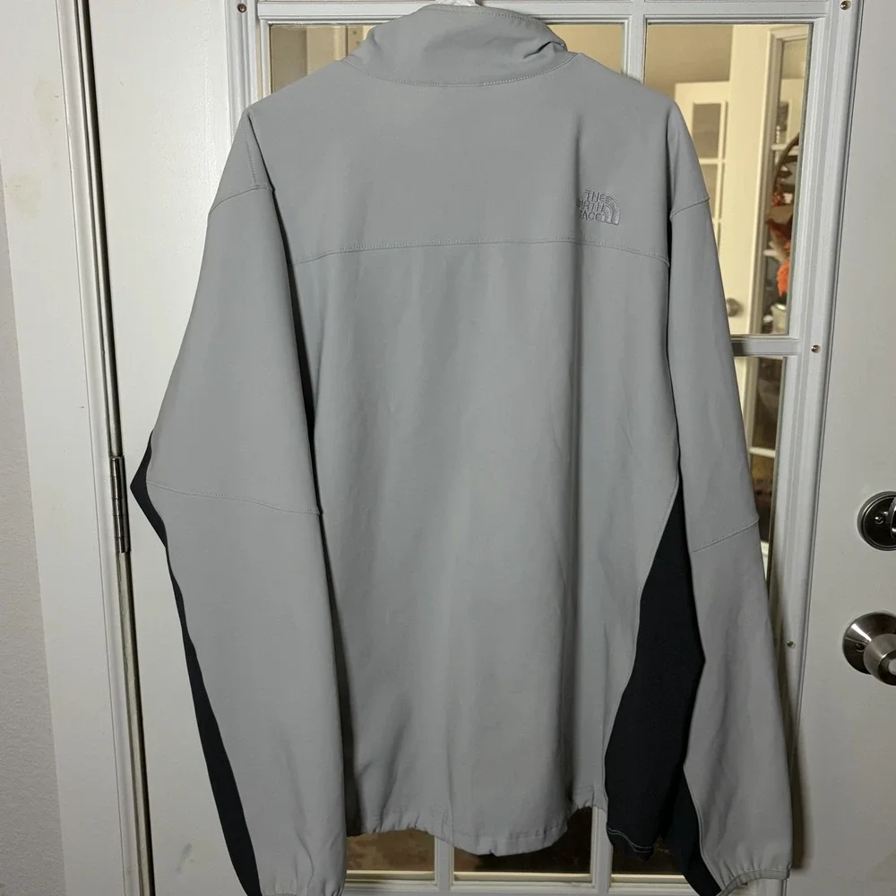 The North Face Apex Bionic Soft Shell Jacket Light Gray Charcoal XXL Gorpcore